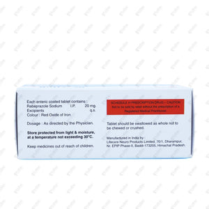 Raliz 20mg Tablets 10's