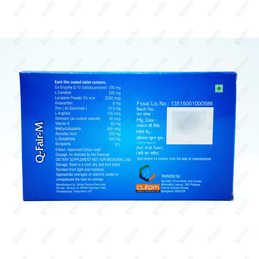 Q Fair M Tablet 10's