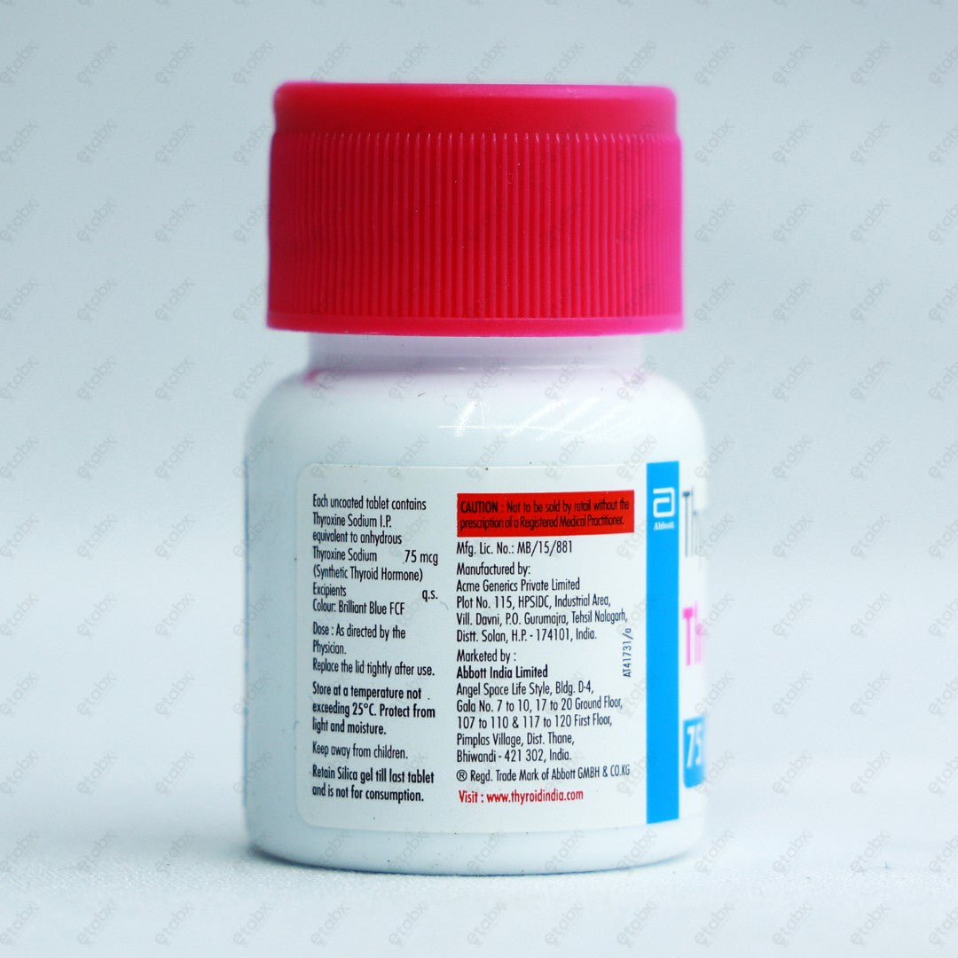 Thyronorm 75mcg Tablet 120's