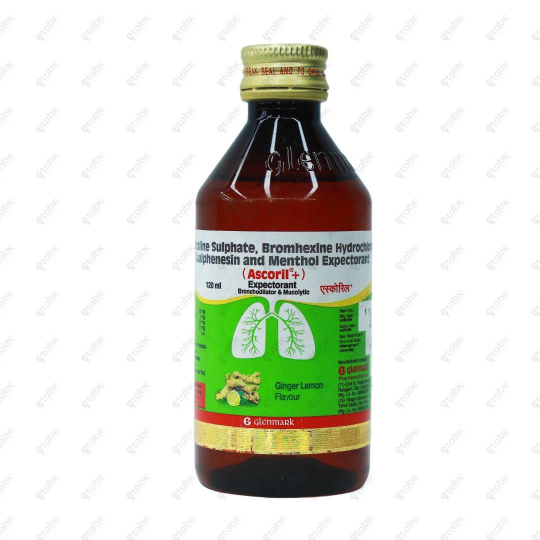 Ascoril +Expectorant Ginger Lemon 120ml