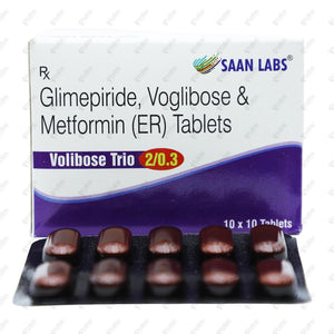 VOLIBOSE TRIO 2/0.3 Tablet 10's