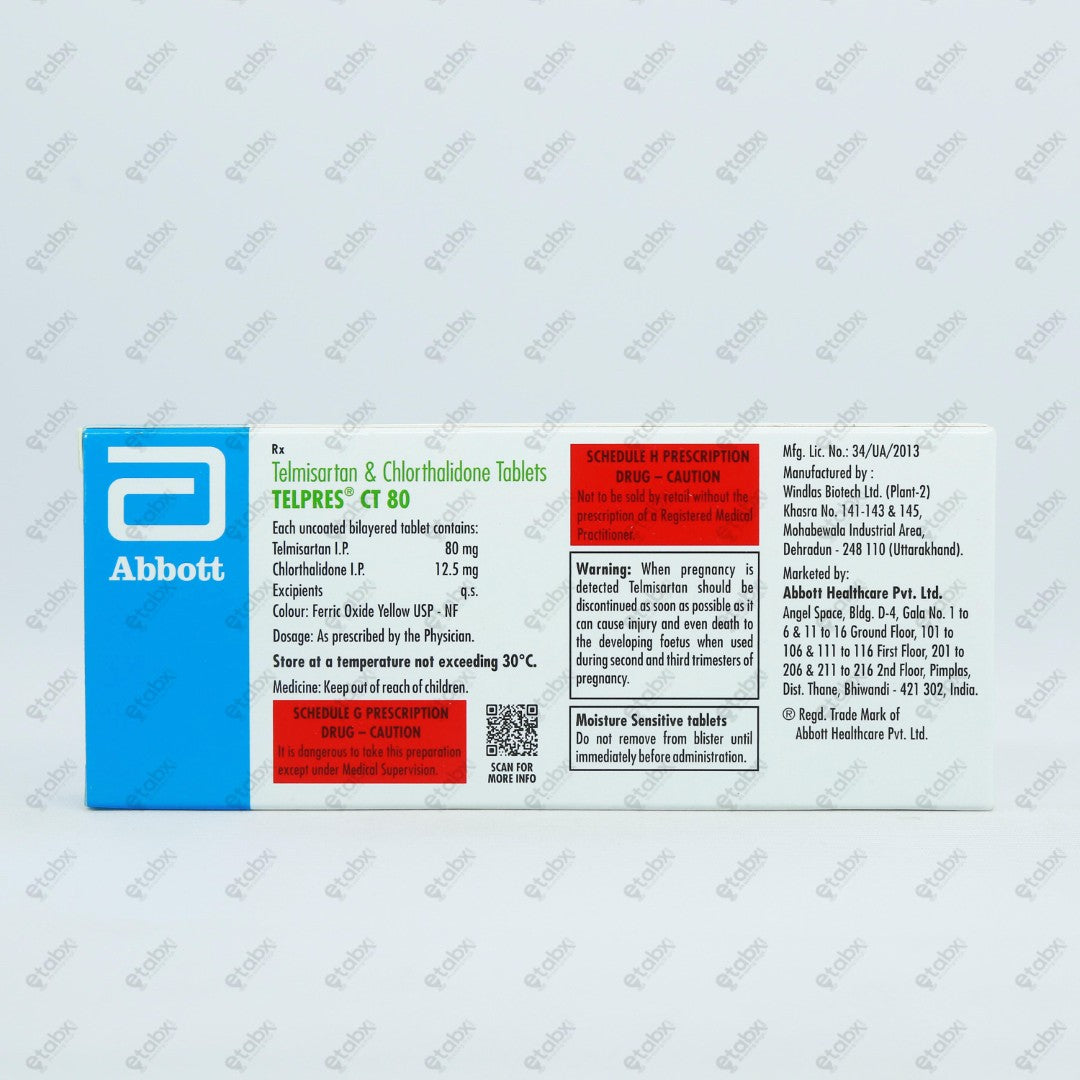 Telpres CT 80 Tablet 10's