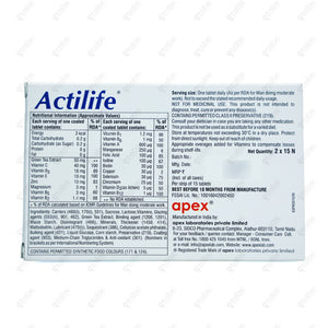 Actilife Tablet 15's