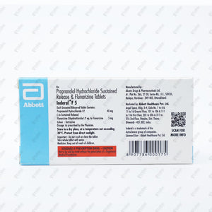 Inderal F 5 Tablets 10's