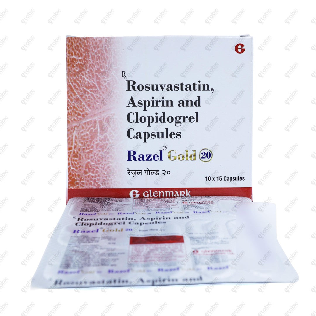 Razel Gold 20 mg 15's Capsules