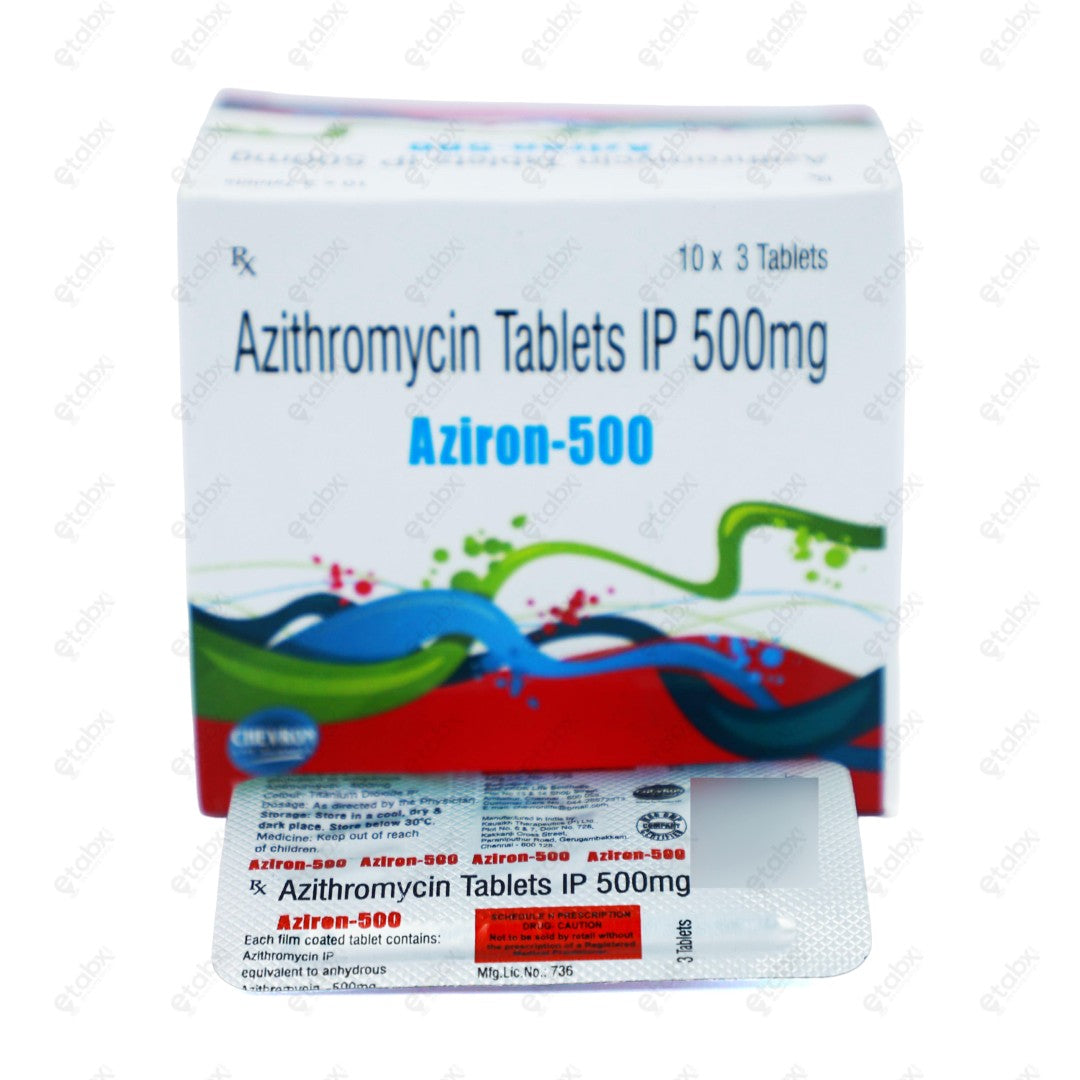 AZIRON 500mg Tablet 3's