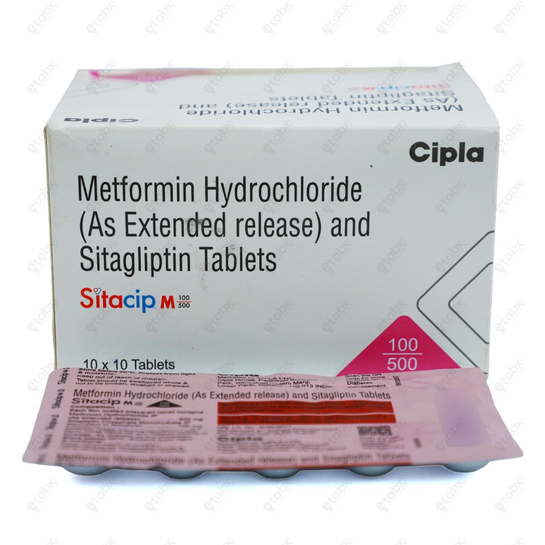 SITACIP M 100/500 10's Tablets