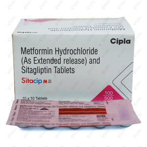 SITACIP M 100/500 10's Tablets