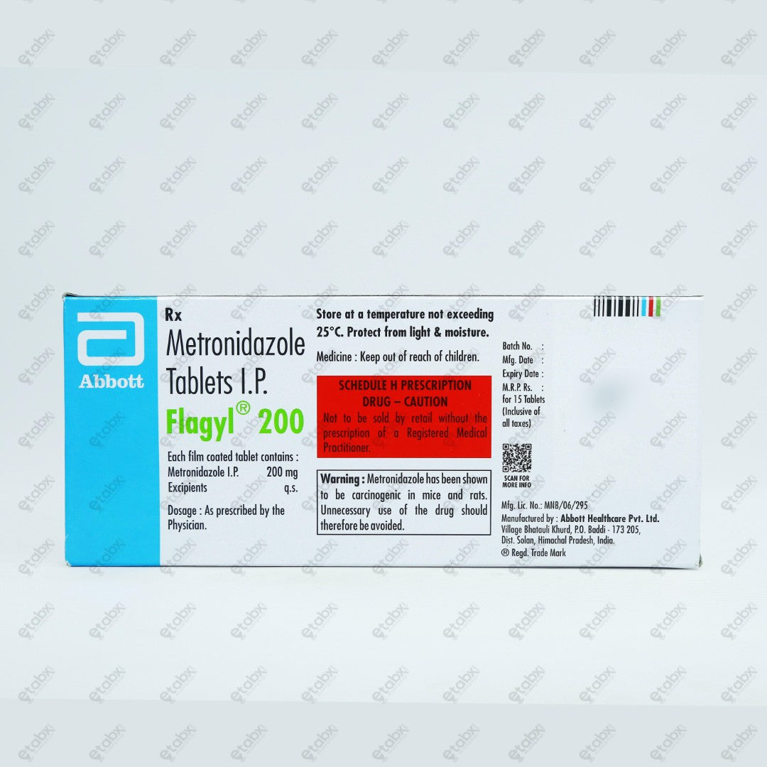 Flagyl 200mg Tablet 15's