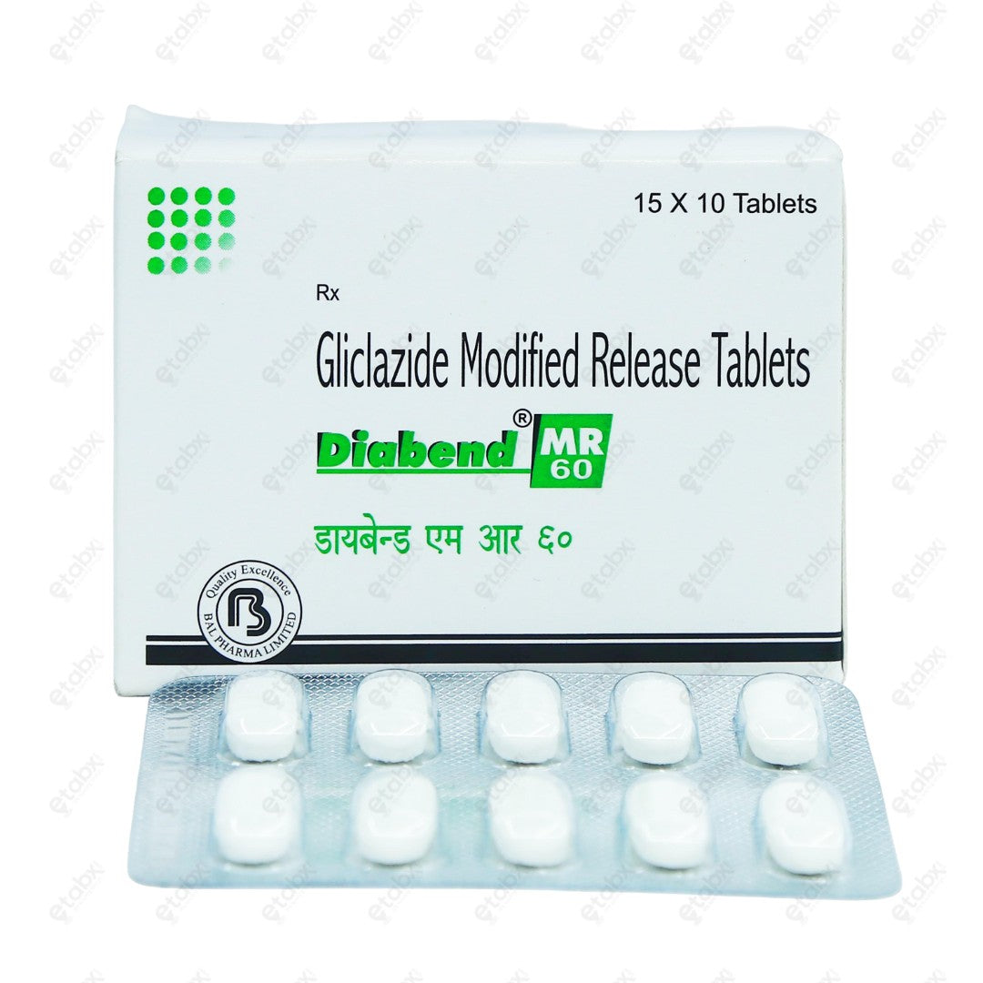 Diabend MR 60mg Tablet 10's