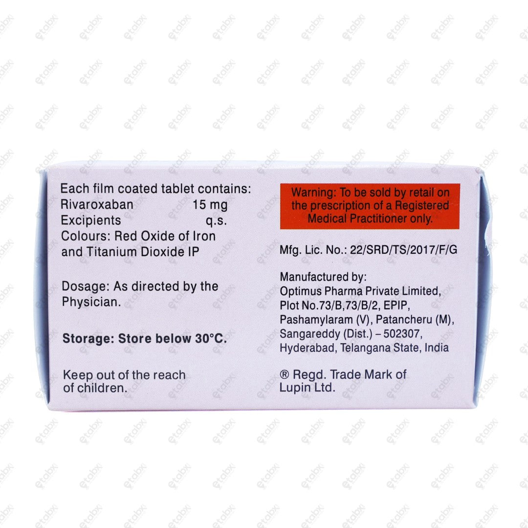 Rivaban 15mg Tablet 14s