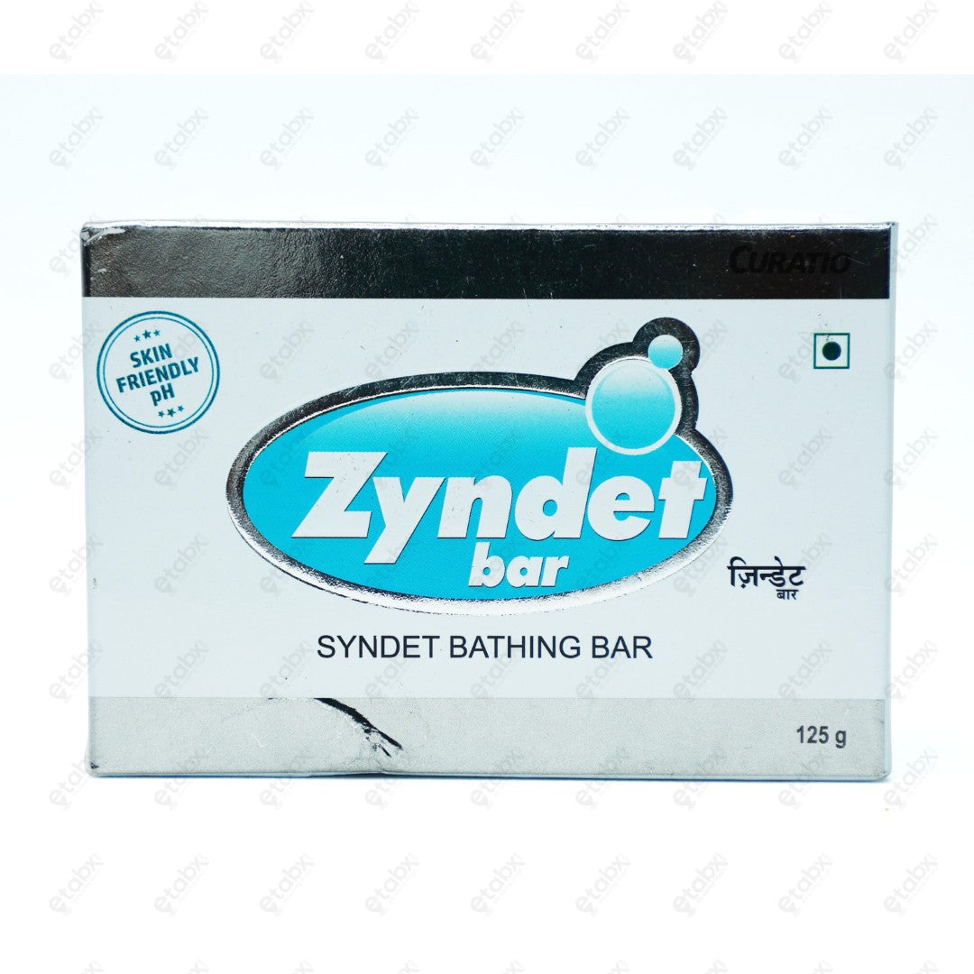 Zyndet Bar 125GM Gentle Syndet Cleansing Bar