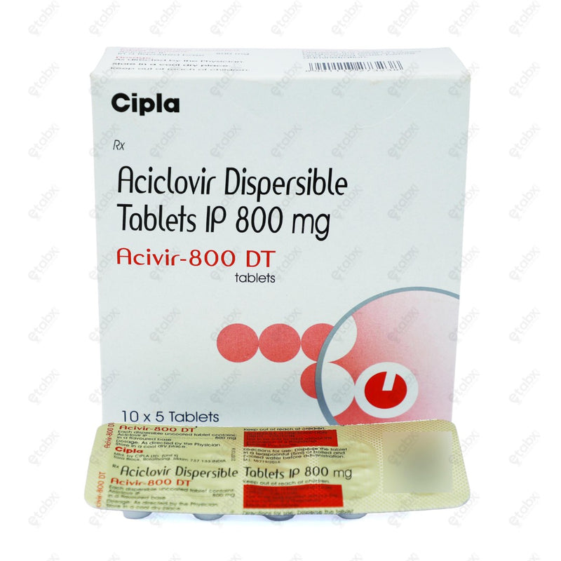 Acivir 800mg DT Tablet 10's
