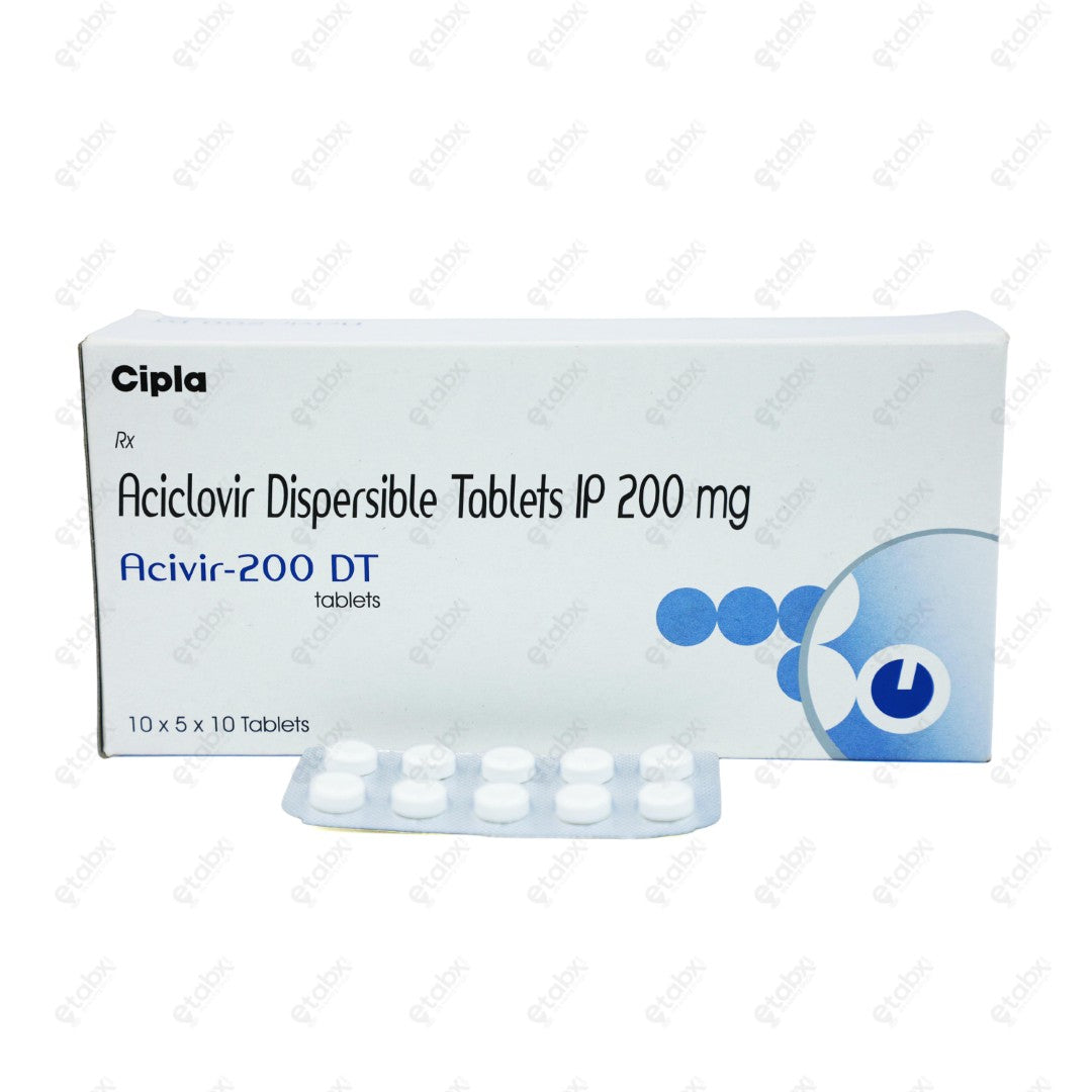 Acivir 200mg DT Tablet 10's