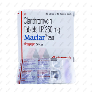 Maclar 250mg Tablets 10's