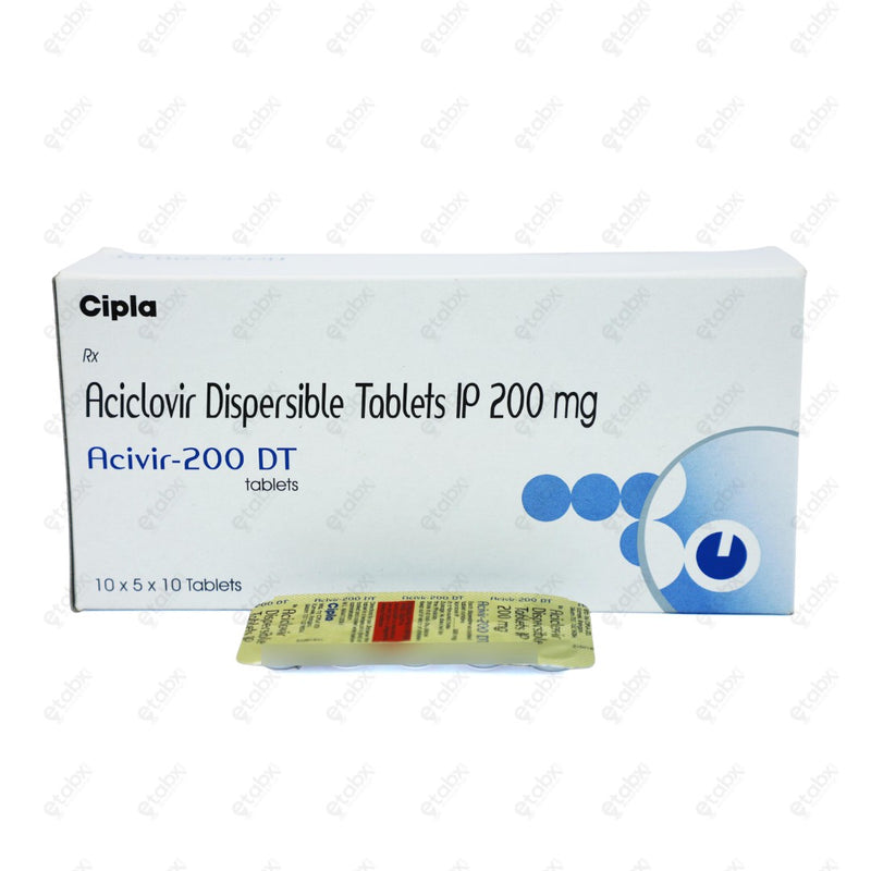 Acivir 200mg DT Tablet 10's