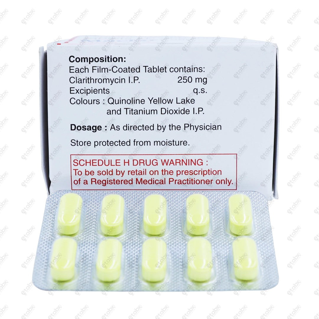 Maclar 250mg Tablets 10's