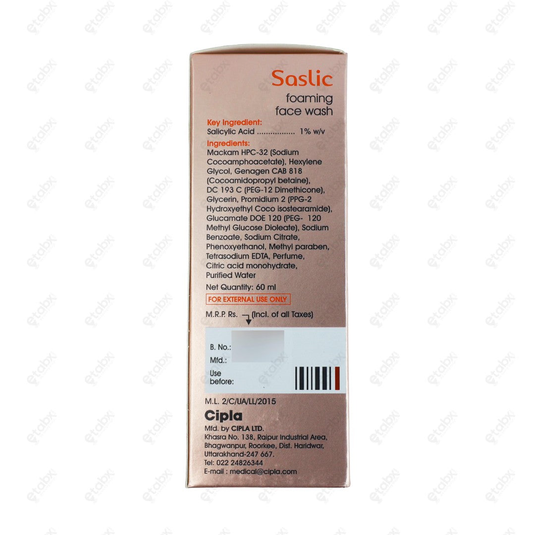 SASLIC 1% FOAM 60ML