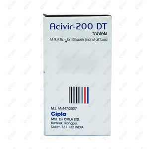 Acivir 200mg DT Tablet 10's