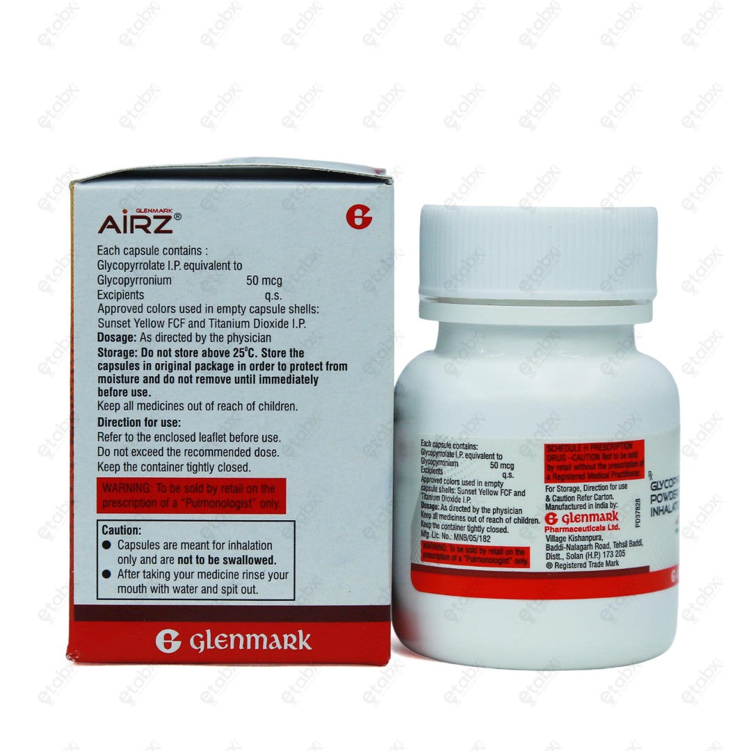 Airz 50mcg Capsules 30's