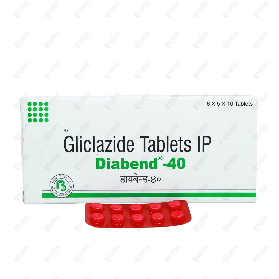 Diabend 40mg Tablet 10's