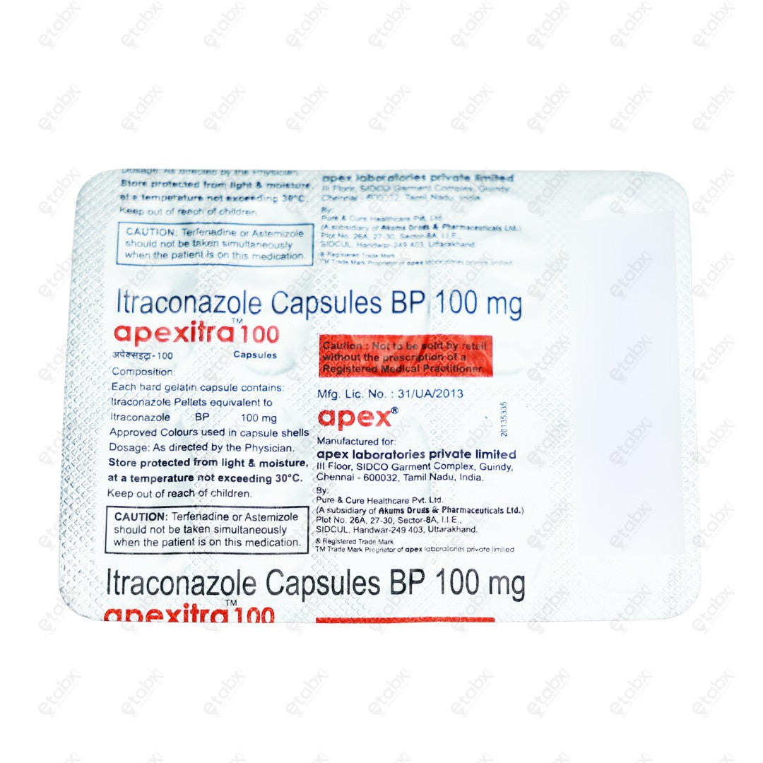 Apexitra 100MG Capsule 10's