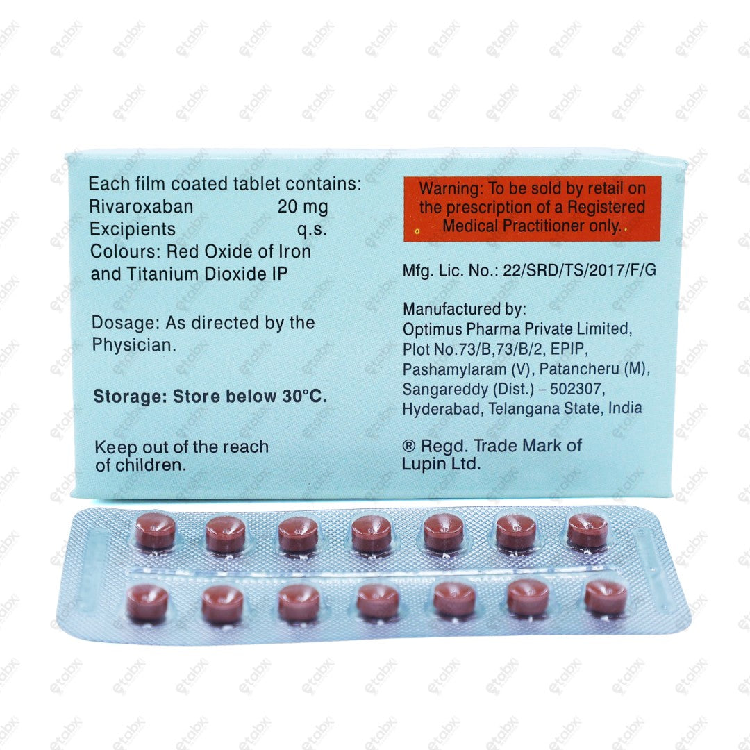 Rivaban 20mg Tablet 14s