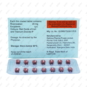 Rivaban 20mg Tablet 14s