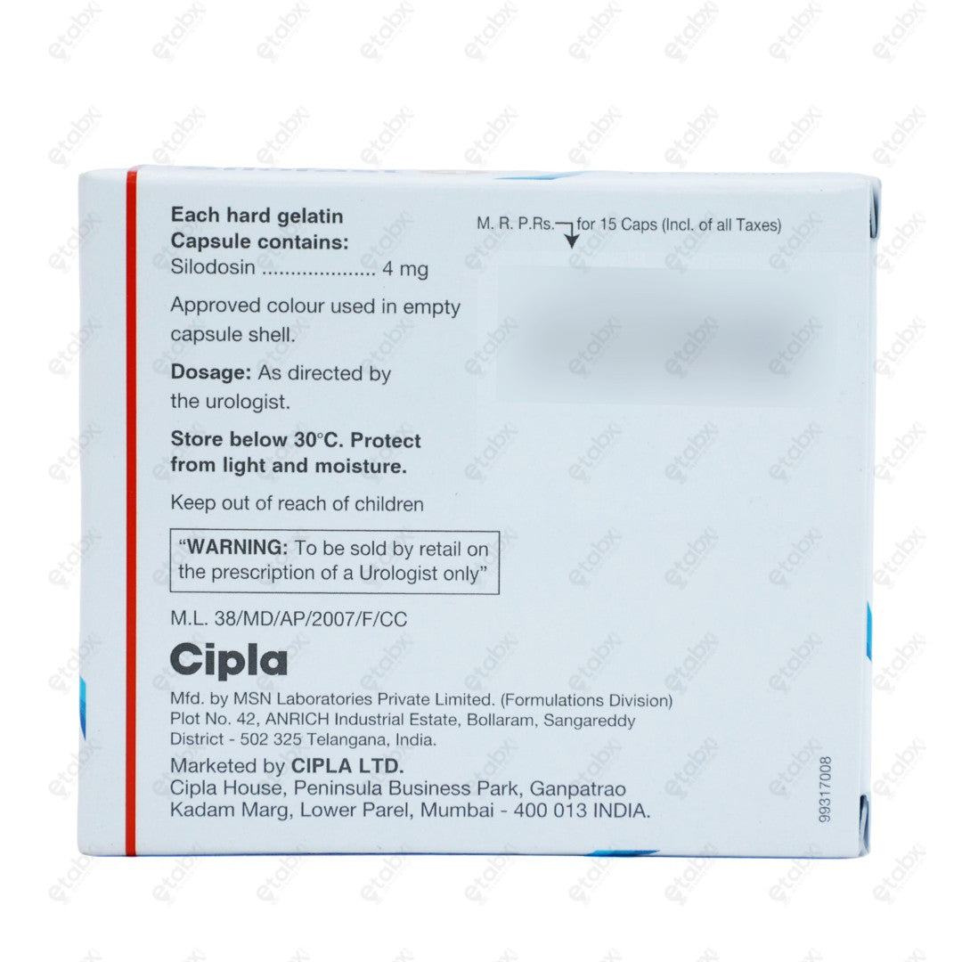 Silofast 4mg Capsule 15's
