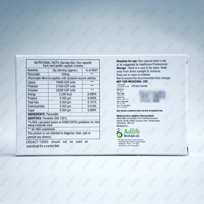 Creact 10000 Capsule 10's