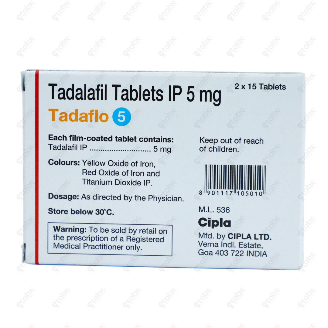 Tadaflo 5mg Tablet 15's