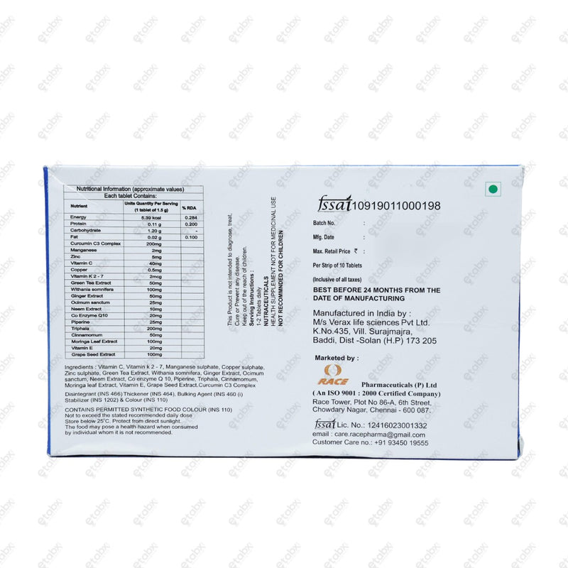 Raceimmune Tablet 10's