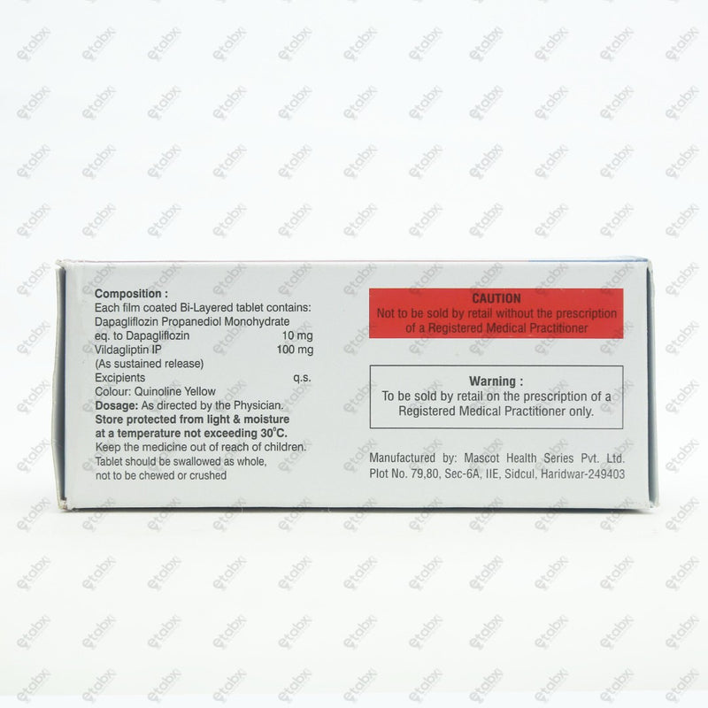 Dapatrend VD 10/100mg Tablet 10's