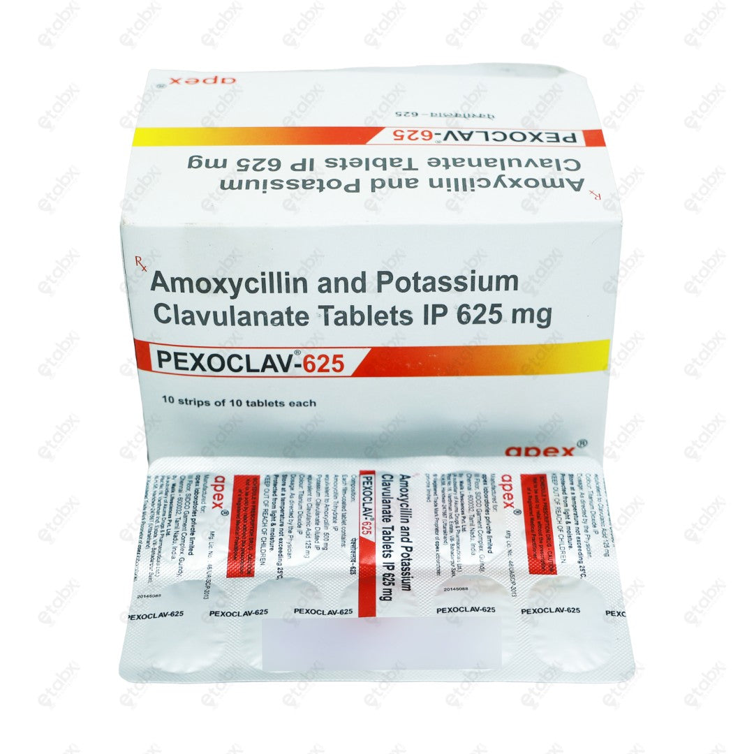 PEXOCLAV 625mg Tablet 10's