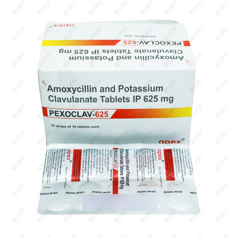 PEXOCLAV 625mg Tablet 10's