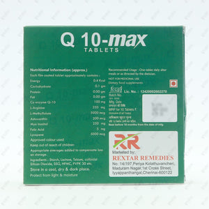 Q 10 Max Tablets 10's
