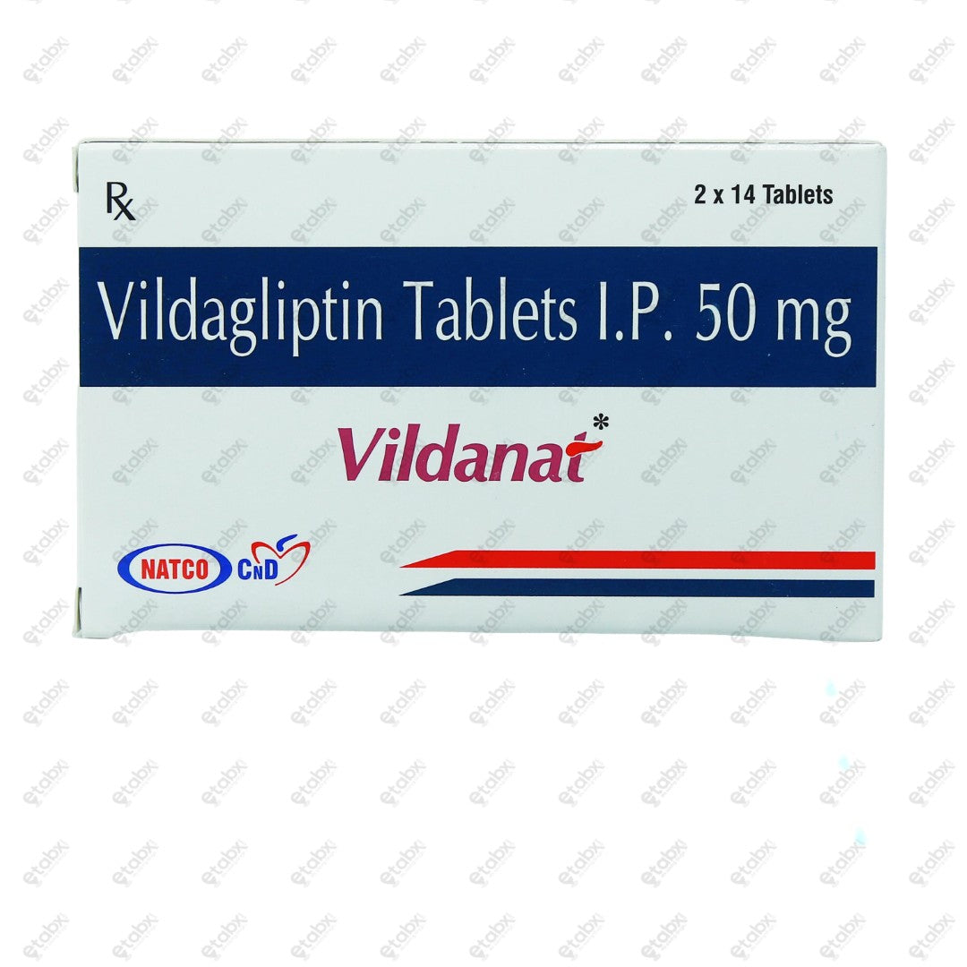 VILDANAT 50mg Tablet 14's