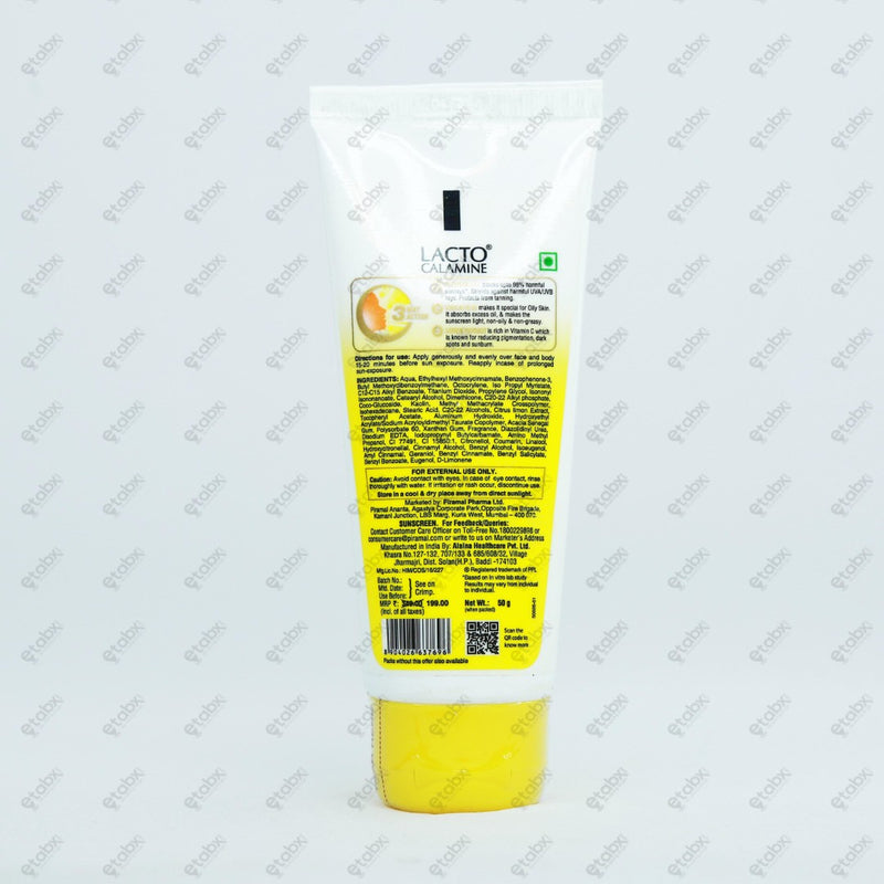 LACTO CALAMINE Sunscreen CP 50G