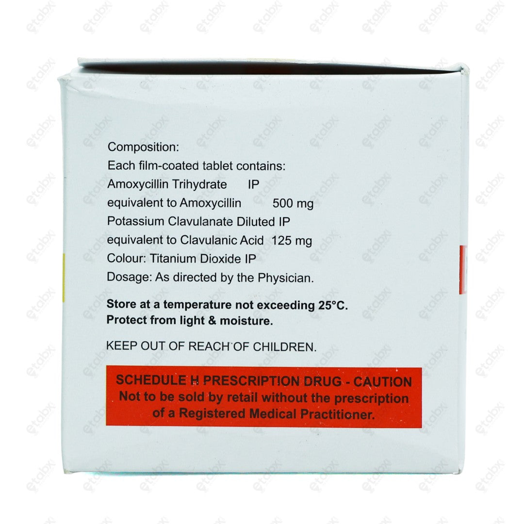 PEXOCLAV 625mg Tablet 10's