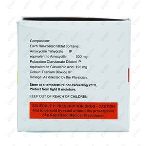 PEXOCLAV 625mg Tablet 10's