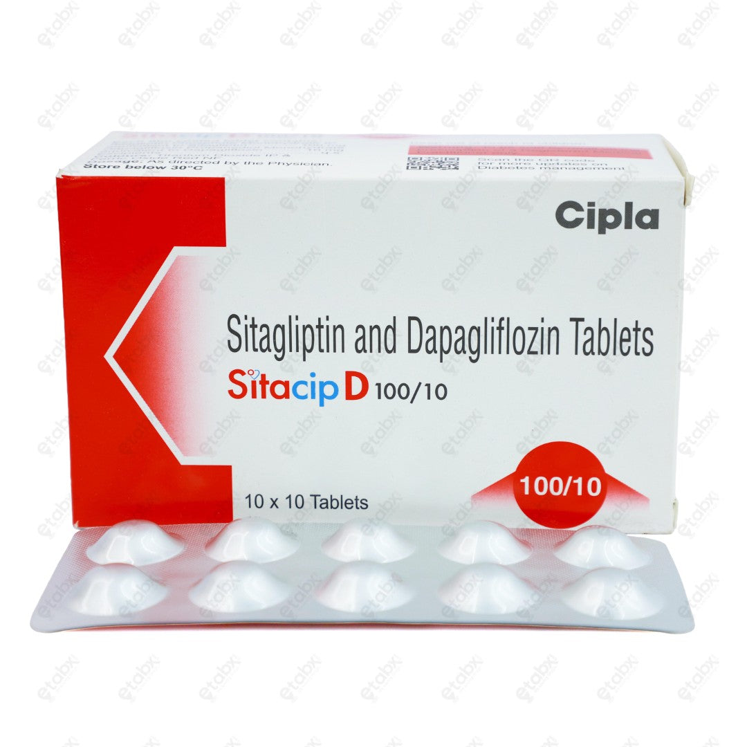 Sitacip D 100/10mg Tablet 10's