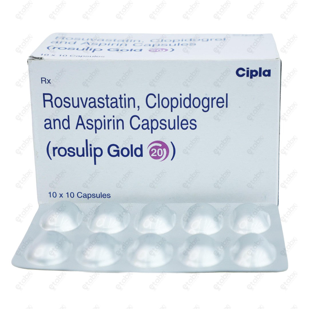 Rosulip Gold 20mg Capsule 10's
