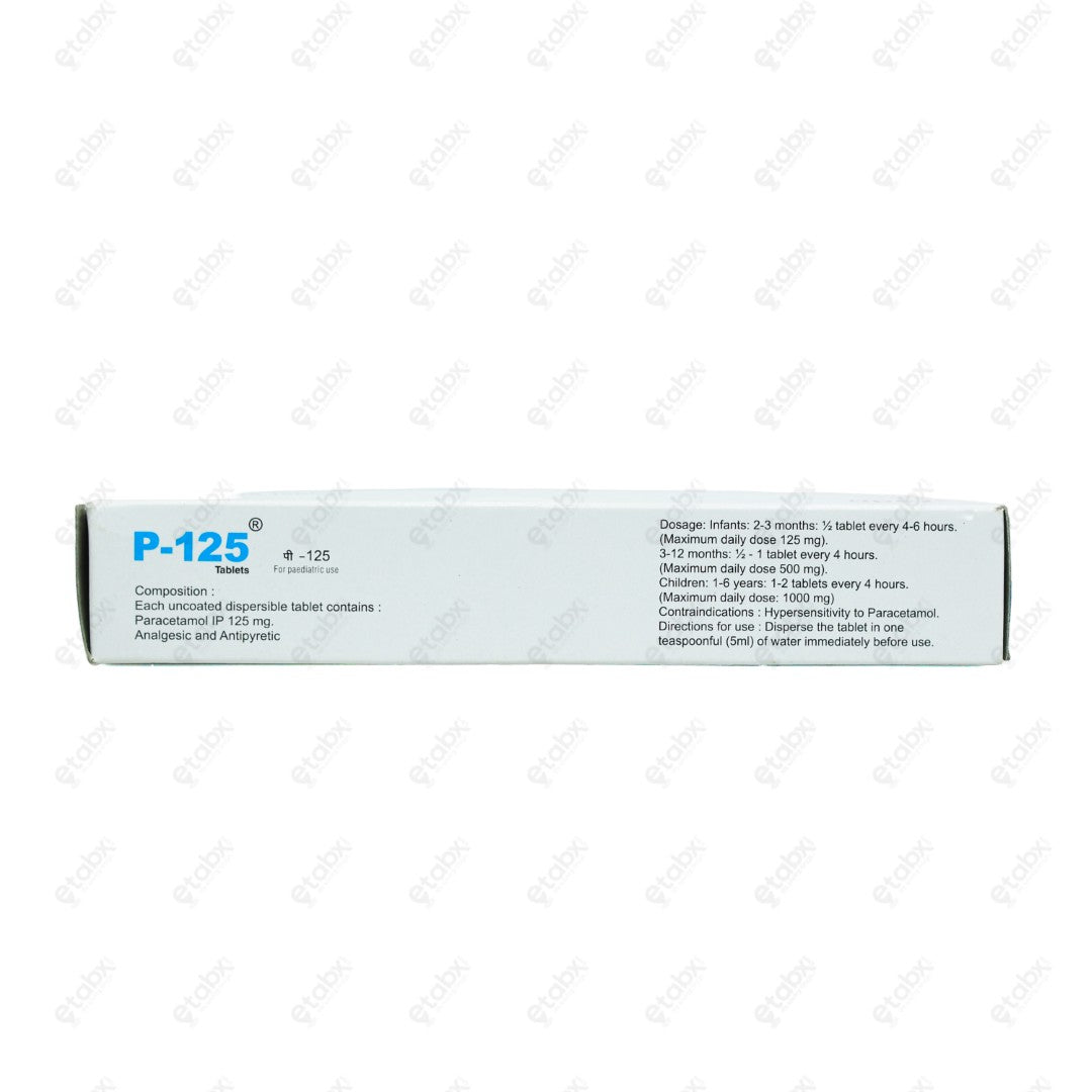P 125 Tablets 10's
