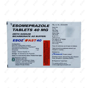 Esoz Fast 40mg Tablet 10's