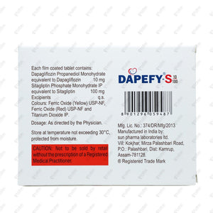 Dapefy S 10/100mg Tablet 15's