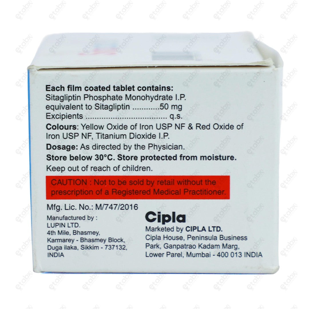 Sitacip 50mg Tablet 10's