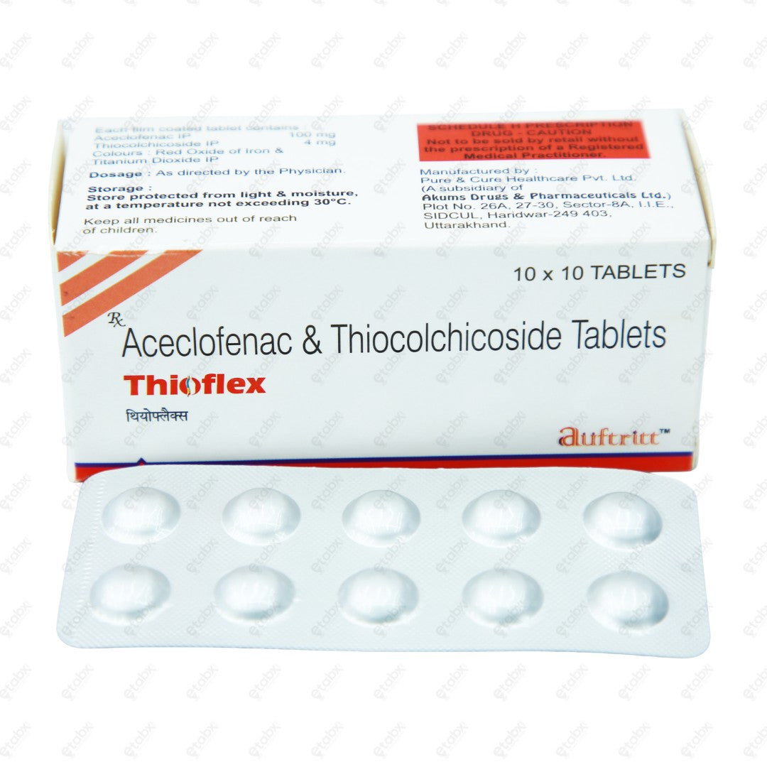 Thioflex 4mg Tablet 10 Tablets