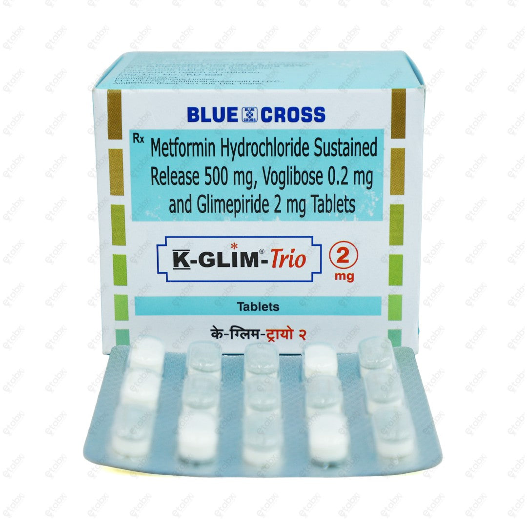 K-GLIM TRIO 2mg Tablet 15's