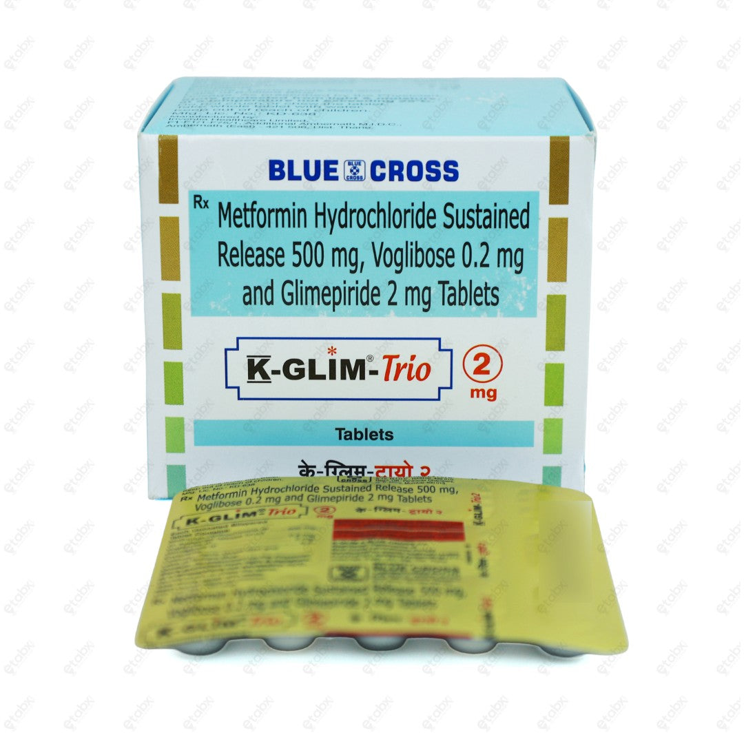 K-GLIM TRIO 2mg Tablet 15's