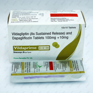 Vildaprime D 10/100mg Tablets 10's